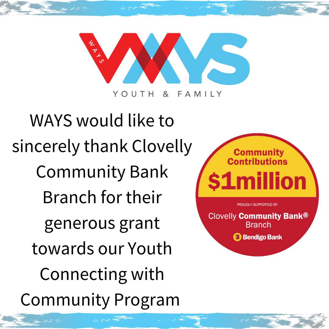 $10,000 Grant for our Youth Space from Clovelly Community Bank Branch