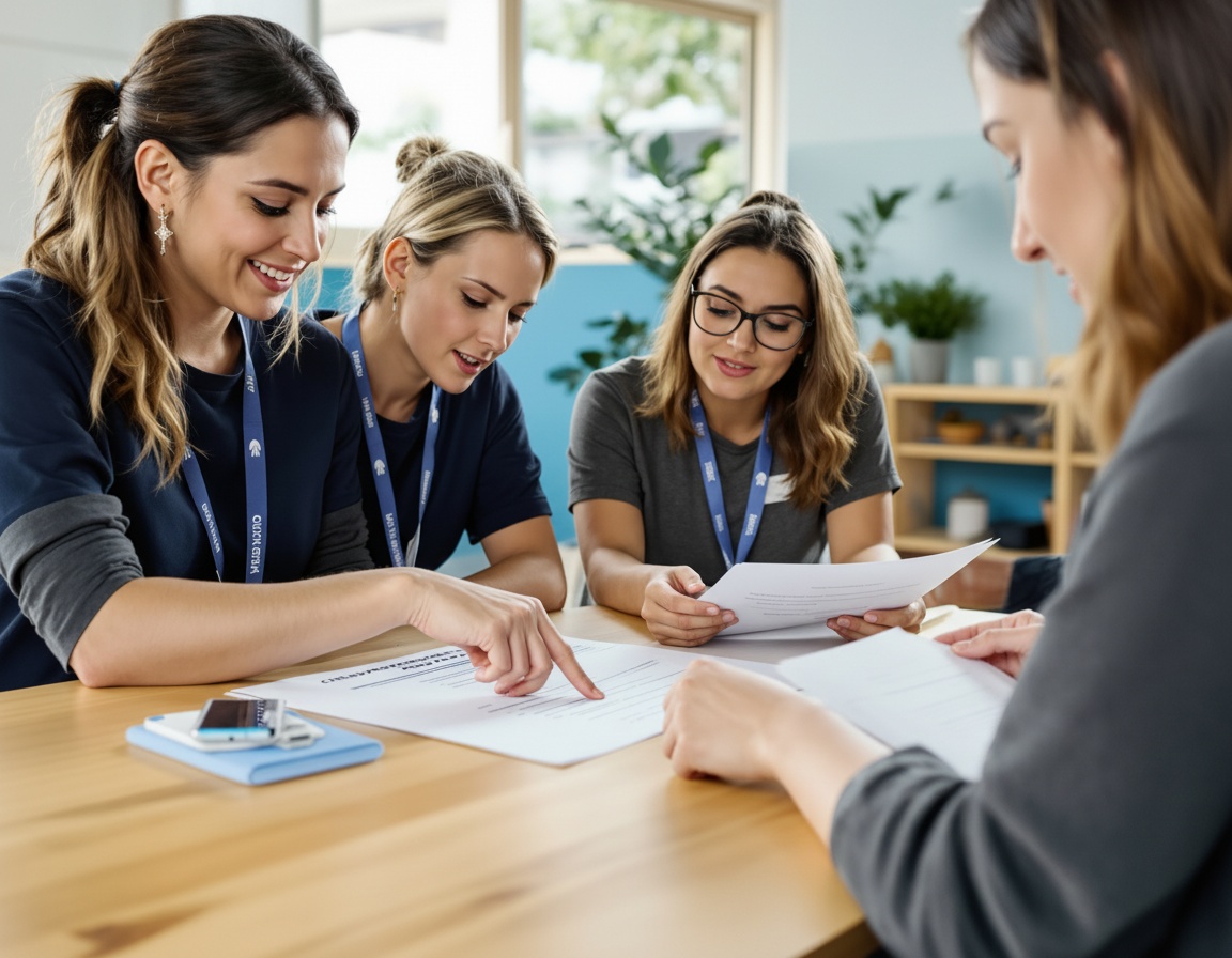 educators reviewing training content — WAYS child protection professional development