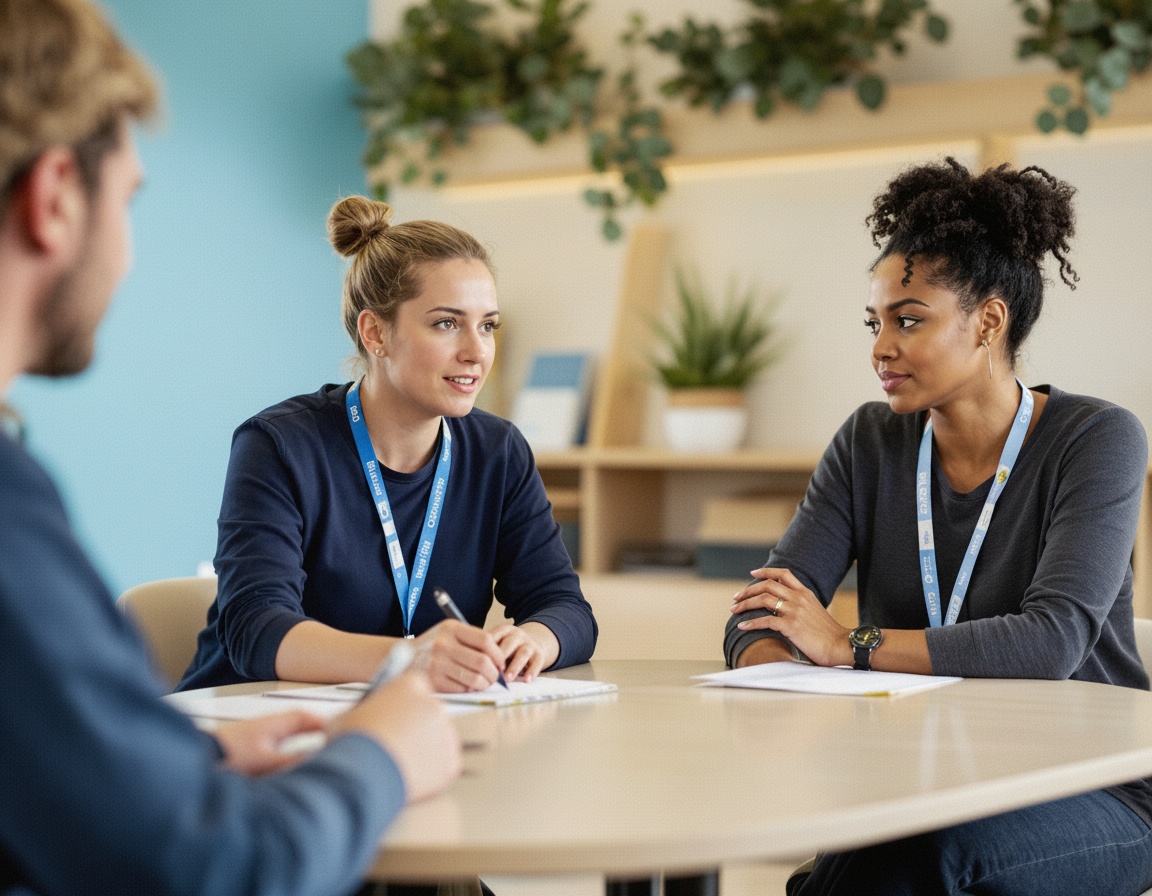 a trainer delivering on-site training to educators — WAYS child protection professional development
