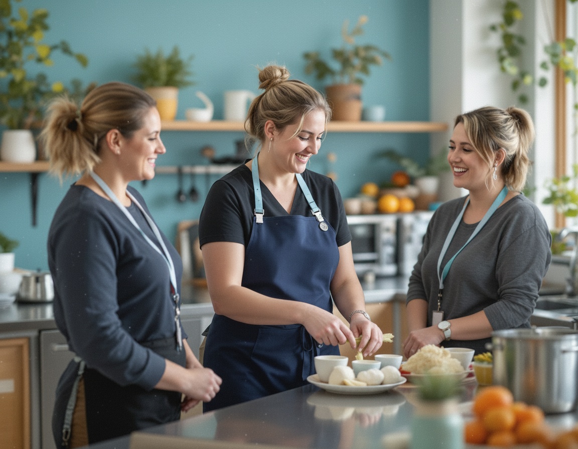 a trainer delivering on-site training to educators — WAYS food safety professional development