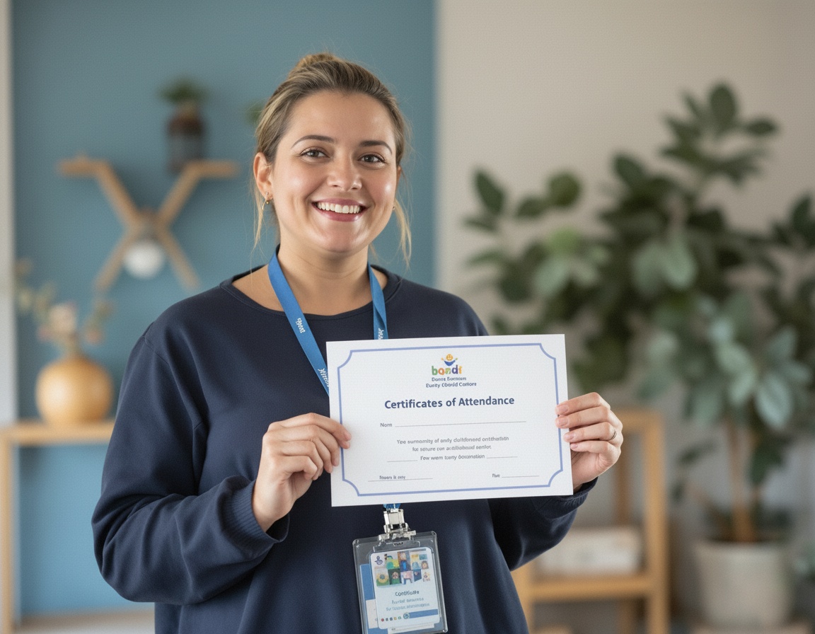 an educator after completing training — WAYS positive behaviour support professional development